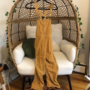Small Honey Corduroy Overalls